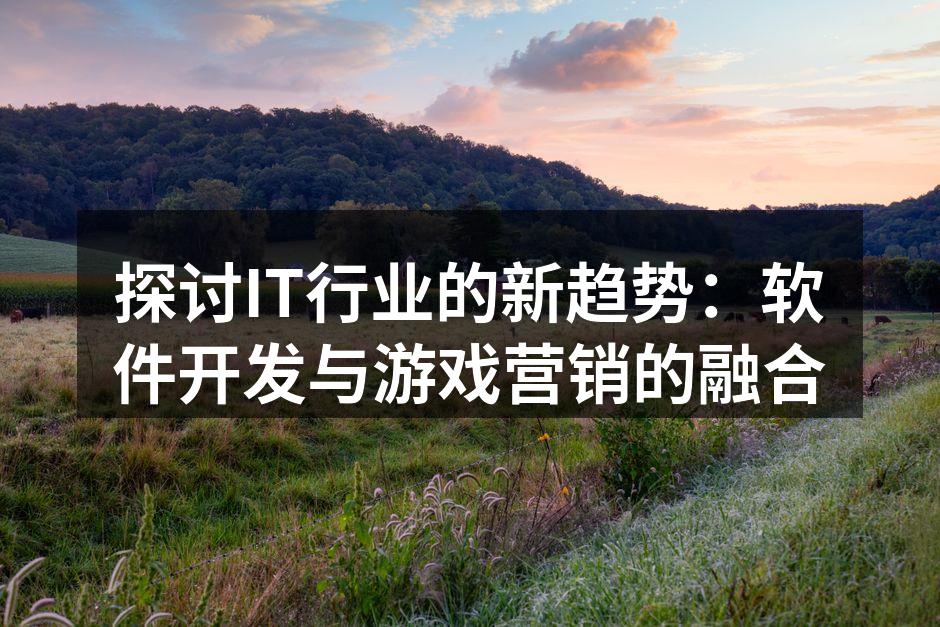 探讨IT行业的新趋势:软件开发与游戏营销